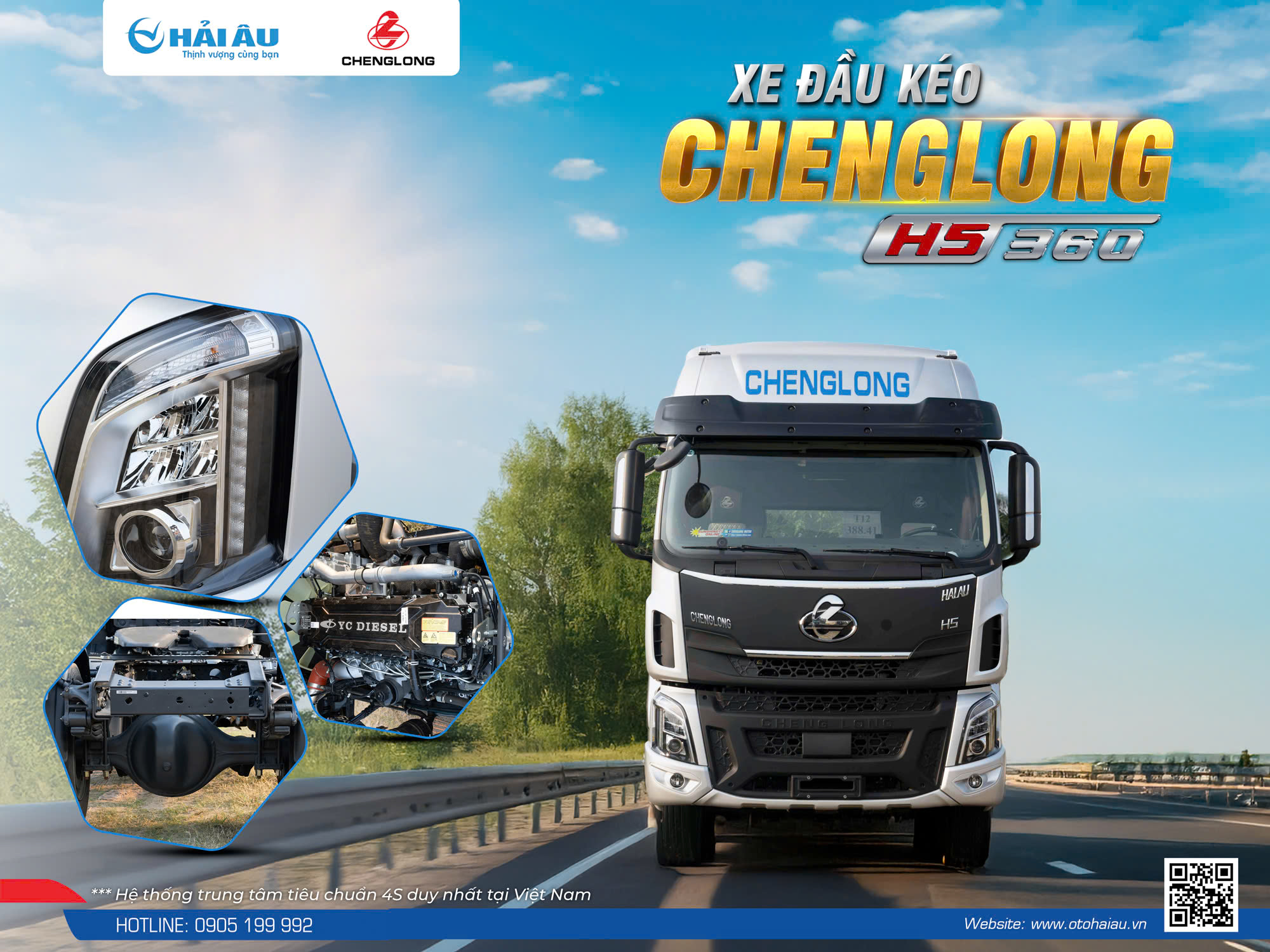 ĐẦU KÉO CHENGLONG 360HP 4x2